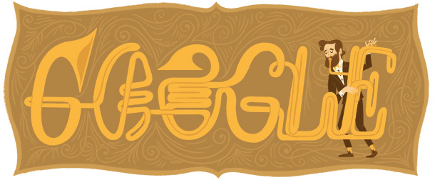 Adolphe Sax Google Doodle