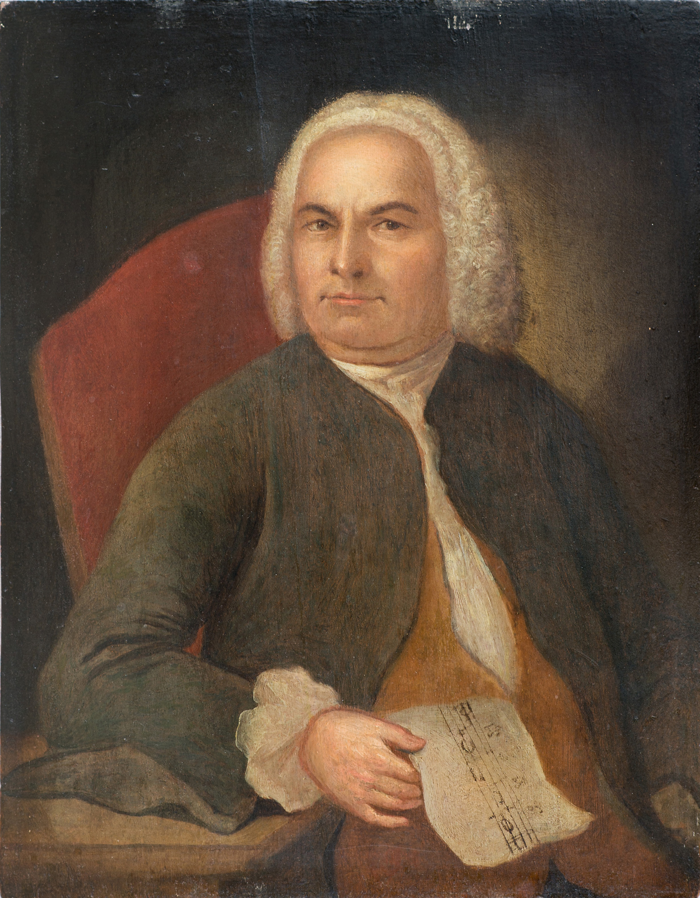 Portrait of Johann Sebastian Bach - Elias Gottlob Haussmann