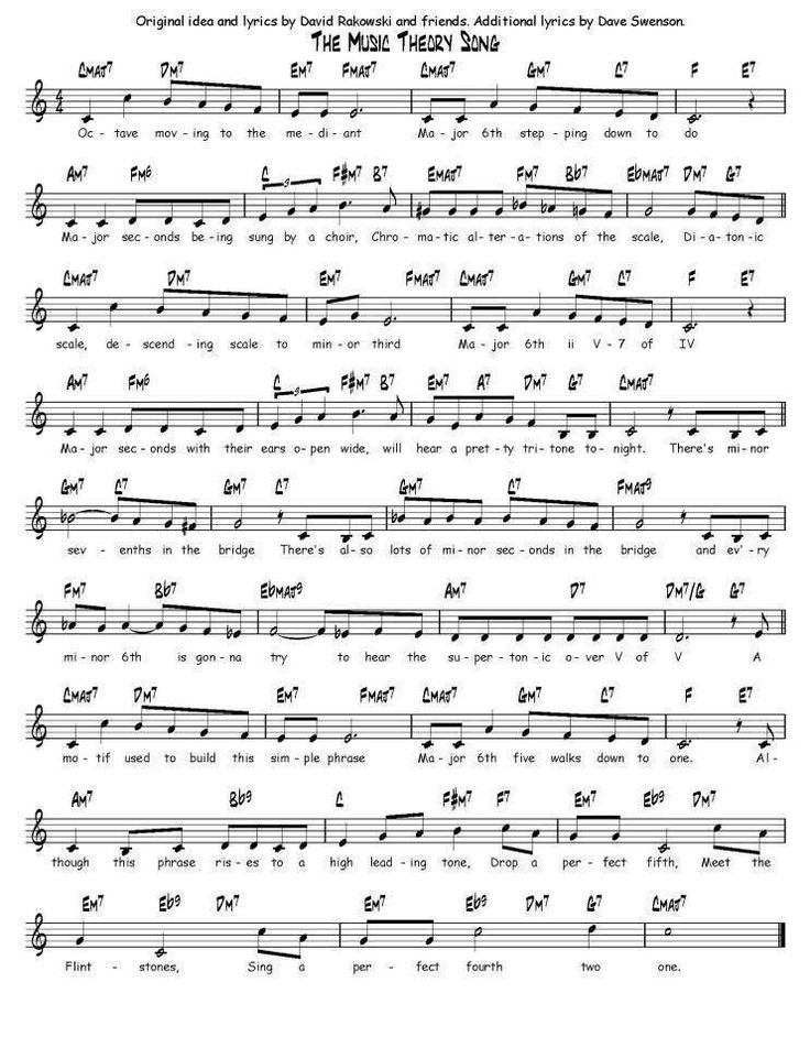 Music theory song