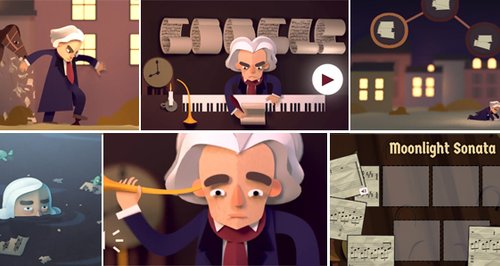 Beethoven ganha doodle do Google com jogo de música