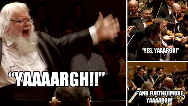 shouting conductor