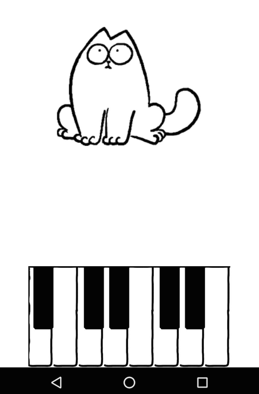 Simon's Cat Piano app