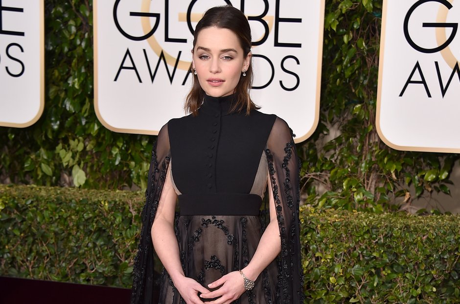 Emilia Clarke Golden Globe Awards 2016