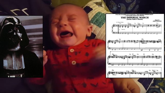 imperial march soothes baby