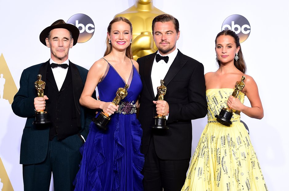 Mark Rylance, Brie Larson, Leonardo DiCaprio and A