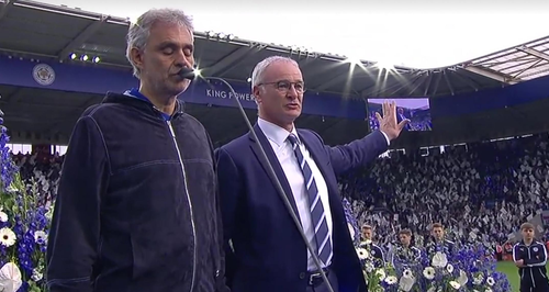 andrea bocelli leicester city