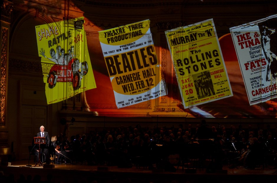 Carnegie Hall 125 birthday gala sixties Beatles Rolling Stones