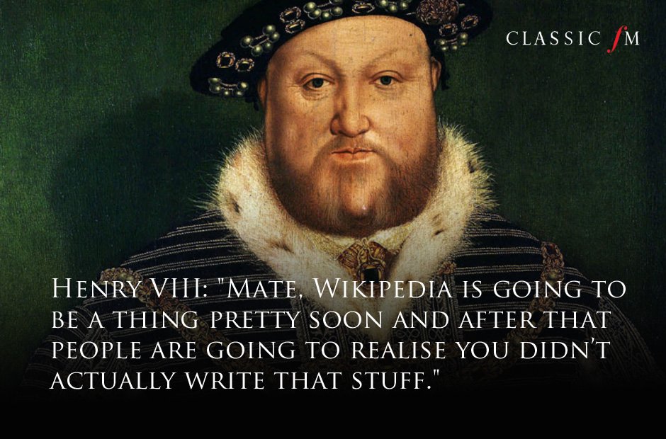 Great composers advice Henry VIII