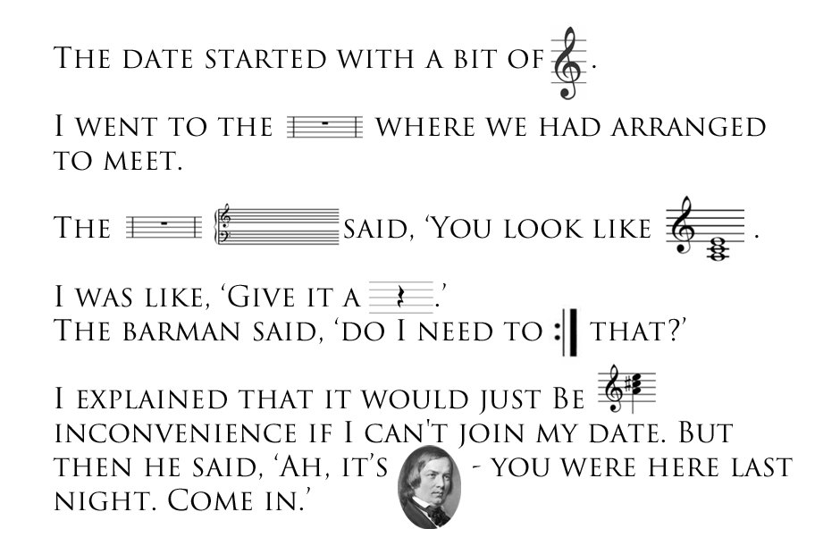 music pun story