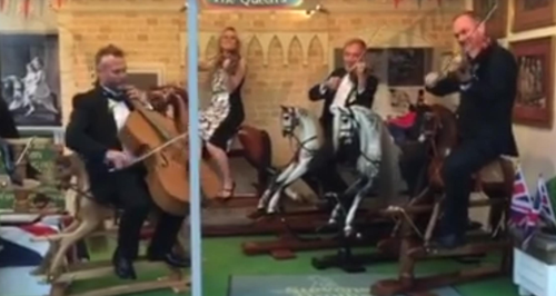 string quartet rocking horses