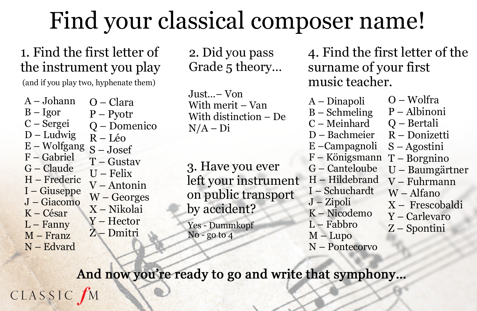 Composer name graphic