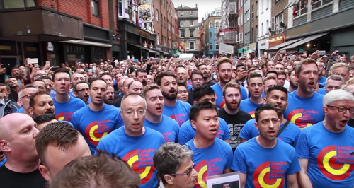London Gay Men's Chorus Soho vigil
