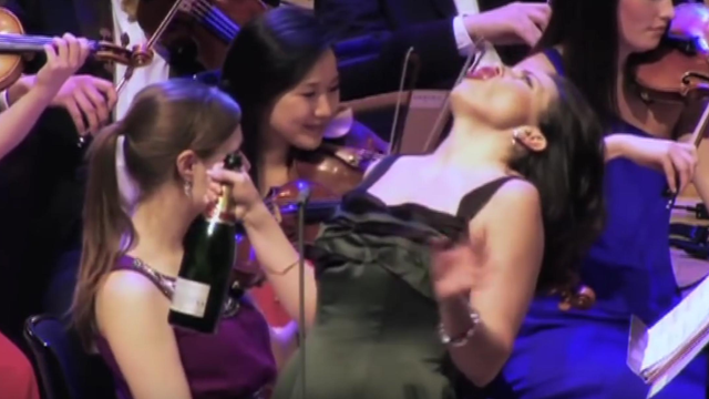 soprano gargles wine instead of singing