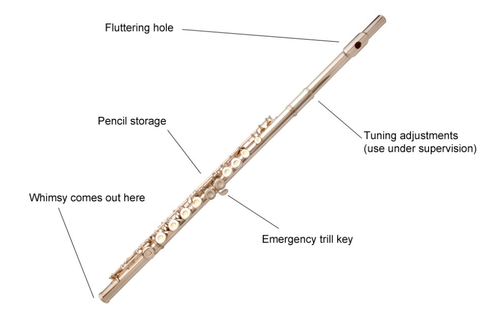 flute diagram labeled