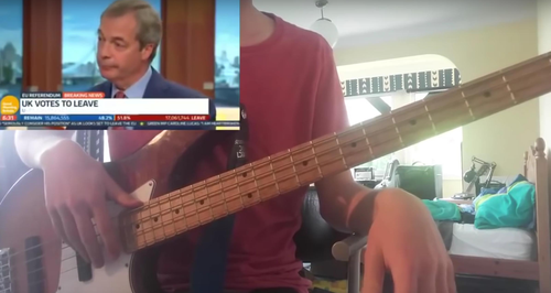 nigel farage bass guitar