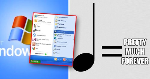 windows xp startup sound slowed down to 24 hours