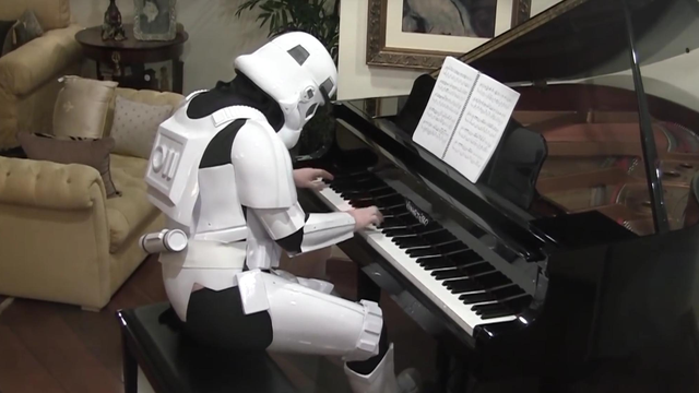 stormtrooper playing piano