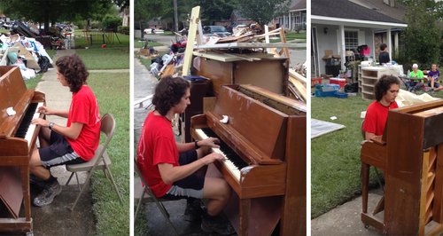 louisiana flood pianist