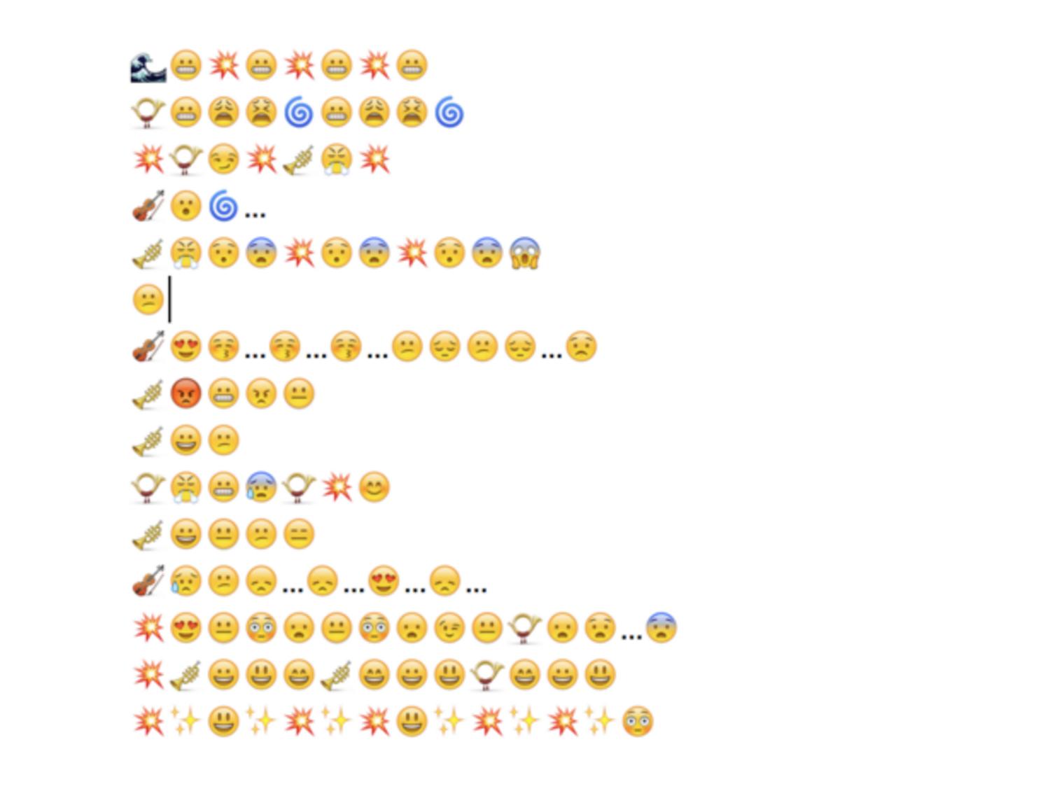 Classical music emojis Joshua Green