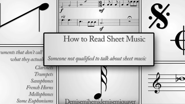 How to read Sheet Music.