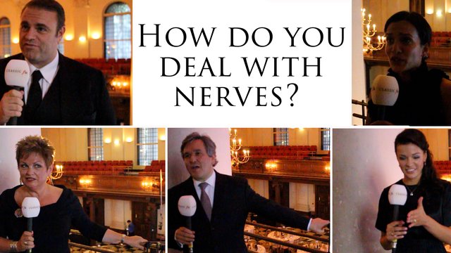 How musicians deal with nerves