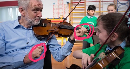 jeremy corbyn violin