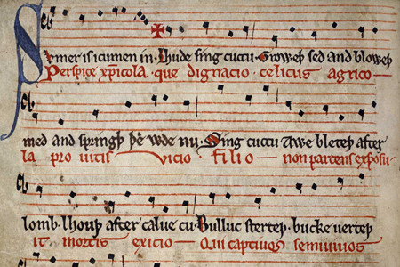 Sumer is icumen in manuscript