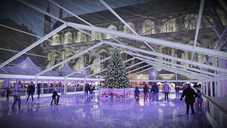 Winchester Cathedral ice rink