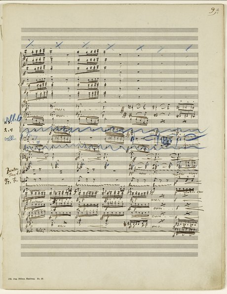 Mahler Second Symphony manuscript