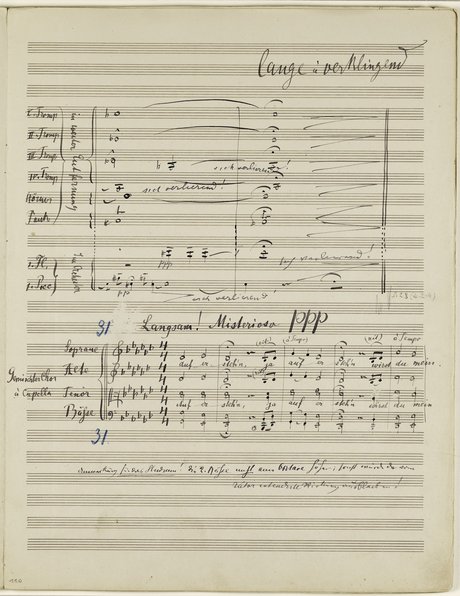 Mahler Second Symphony manuscript