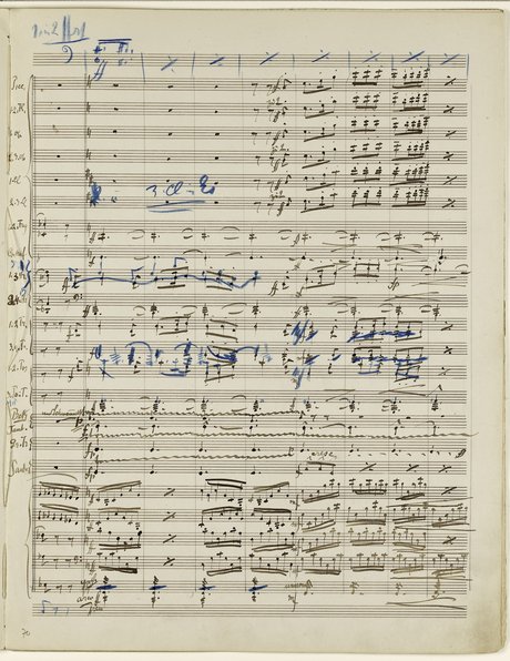 Mahler Second Symphony manuscript