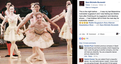 Sara Michelle Murawski ballet dancer fired