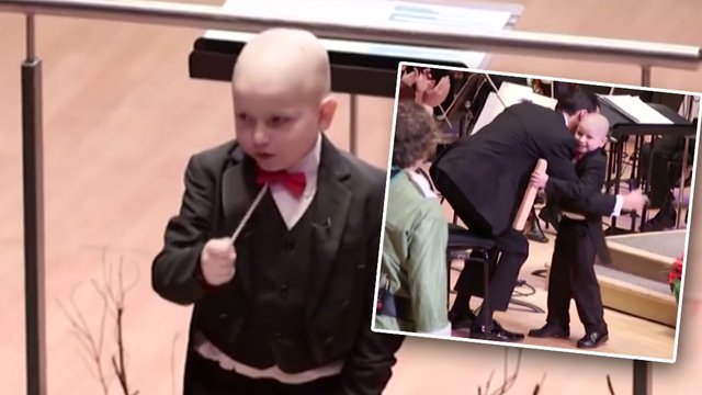7 year old conducts orchestra