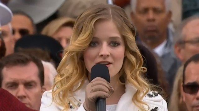 jackie evancho sings national anthem inauguration
