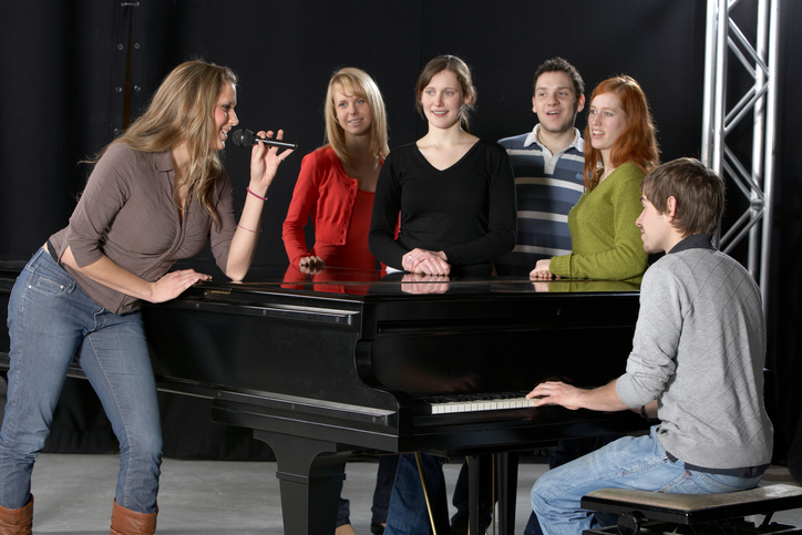 Piano stock photo