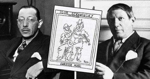 Image result for picasso and stravinsky