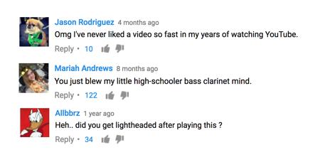 Flight of the bumblebee bass clarinet reaction