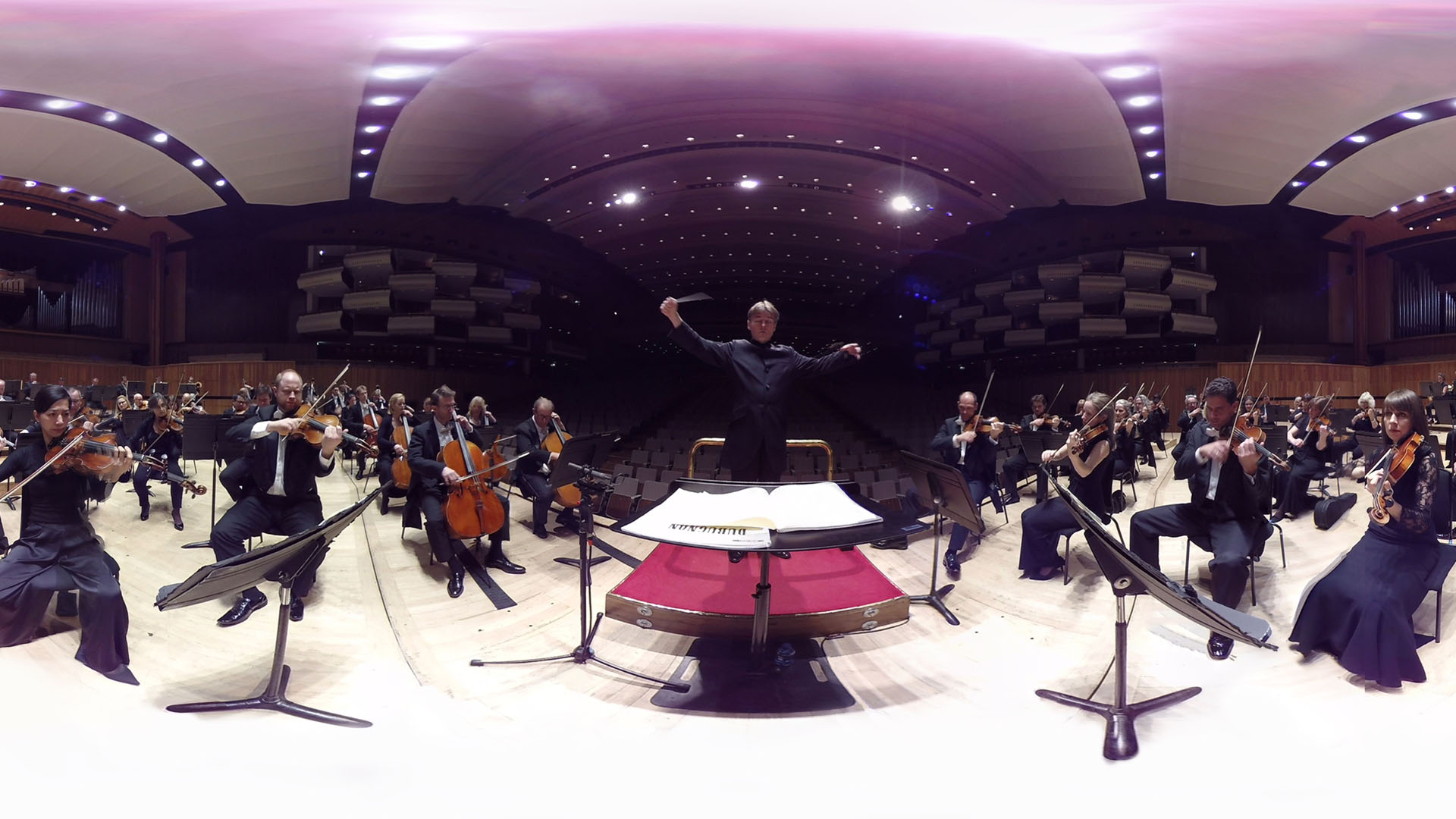 Virtual Orchestra Philharmonia on stage