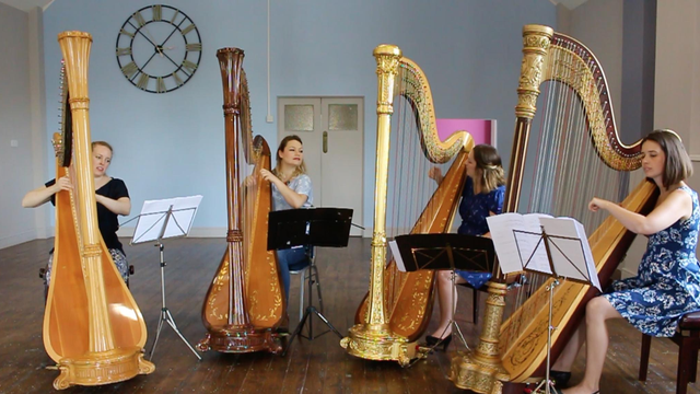 4 girls 4 harps