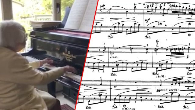 101-year-old playing Chopin