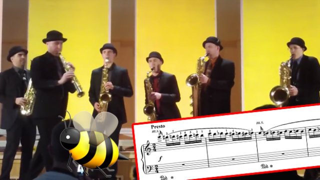 Flight of the Bumblebee saxophones