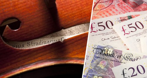 Expensive Stradivarius violin