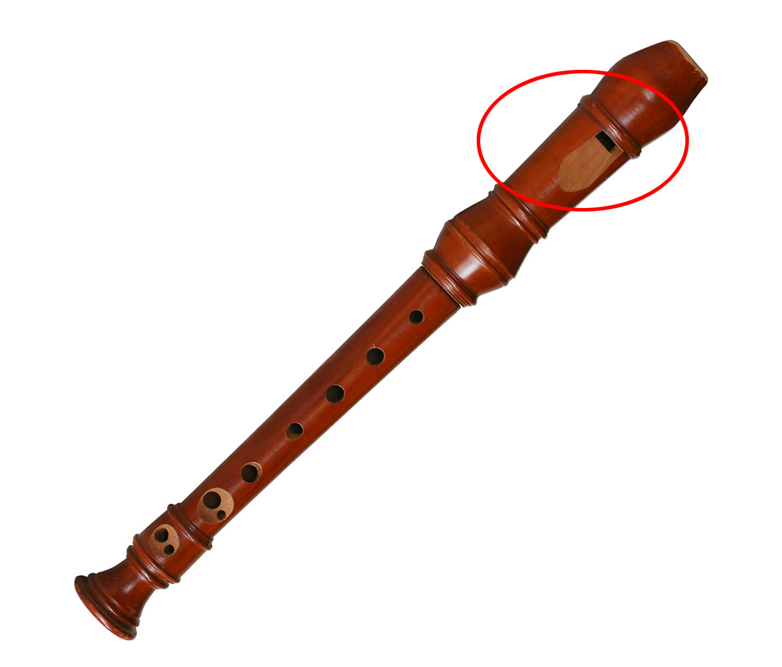 Fipple on recorder