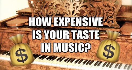 How expensive is your taste in music