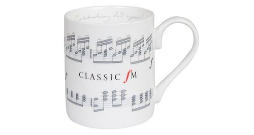 classic fm 25th birthday mug