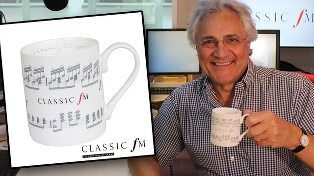 classic fm 25th birthday mug