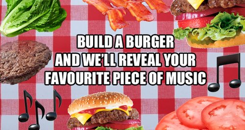 Build a burger and we'll reveal piece