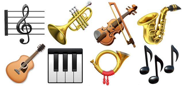 Instrument emojis