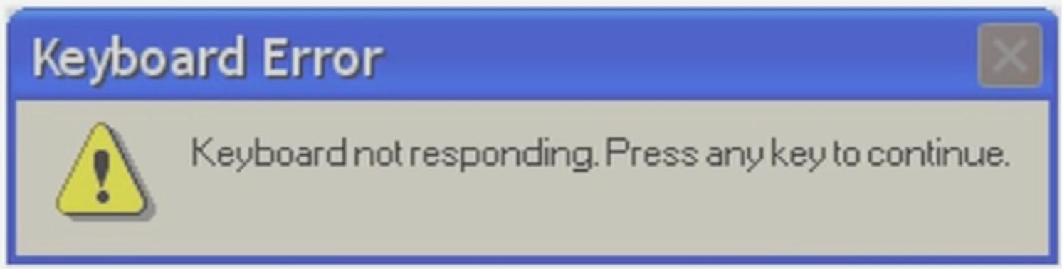 Keyboard error Windows