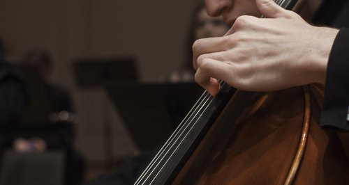 Male cellist